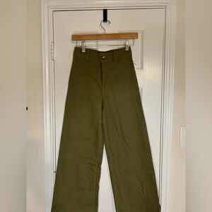 Billabong Olive Green Wide-Leg Chinos